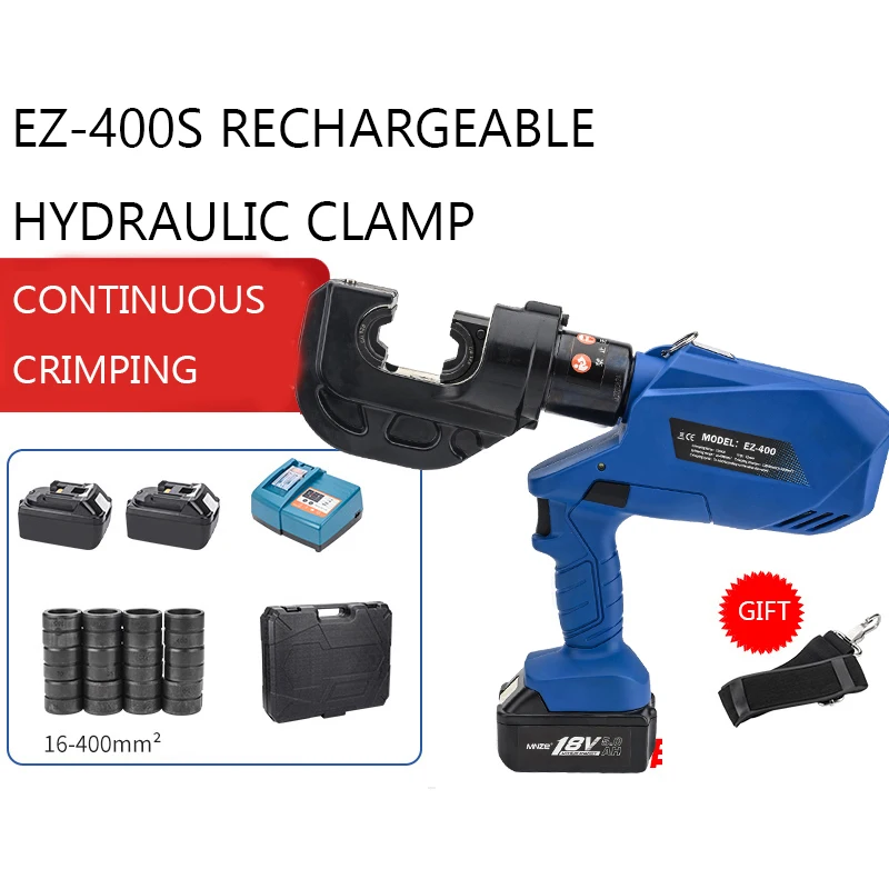 EZ-400 EZ-300 Rechargeable Hydraulic Pliers Electric Hydraulic Crimping DC18V/5Ah Charging Crimping Pliers Tool Ex-Factory Price 4