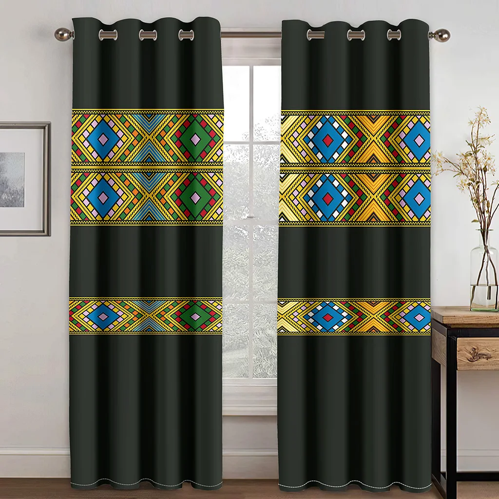 Rideaux traditionnels eritriean higthe caliti 2piece - Image 5
