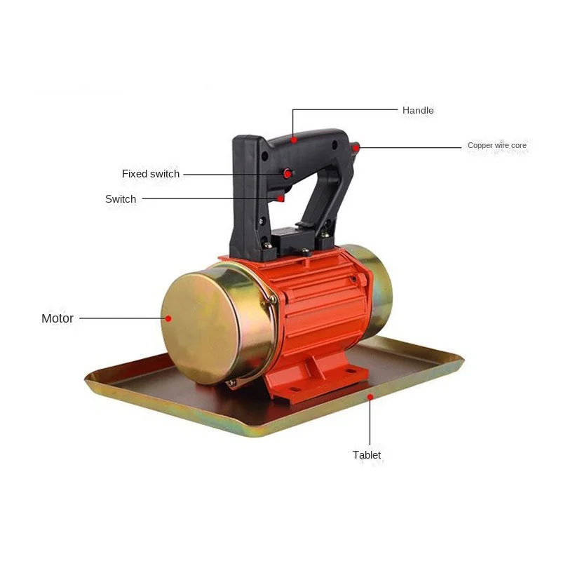Portable Handheld Multi-function Single Phase Flat Concrete Vibrator for Cement Polishing Table Motiot Vibration Trowel 220v