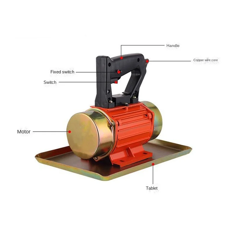 220 ręczny wielofunkcyjny jednofazowy płaski wibrator do betonu stół wibracyjny Motiot przenośny szlifierka cementowa kielnia