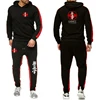 Kyokushin Karate Print New Clothing Men's Autumn Winter Sets Zipper Hoodie+Pants Casual Tracksuit Male Sportswear Pullover Sweat 1