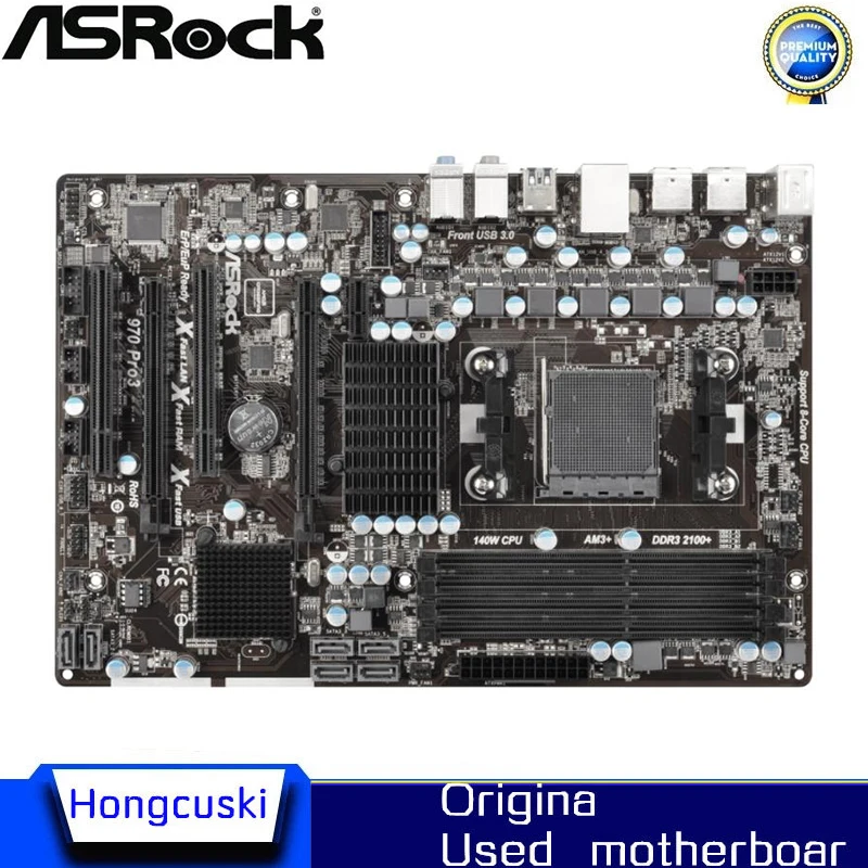 

Для ASRock 970 Pro3 R2.0 оригинальный б/у Рабочий стол для материнской платы AMD 970 разъем AM3 AM3 + DDR3 SATA3 USB3.0