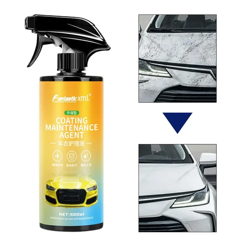 

Ceramic Quick Detailer 500ml Car Maintenance Cleaner Detergent Spray Flexible Vehicle Paint Polish Spray Multifunctional DIY