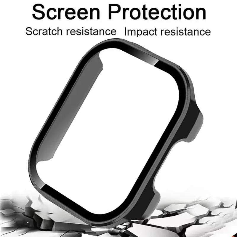 Premium Tempered Glass Case with Anti-Scratch Screen Protector and PC Cover