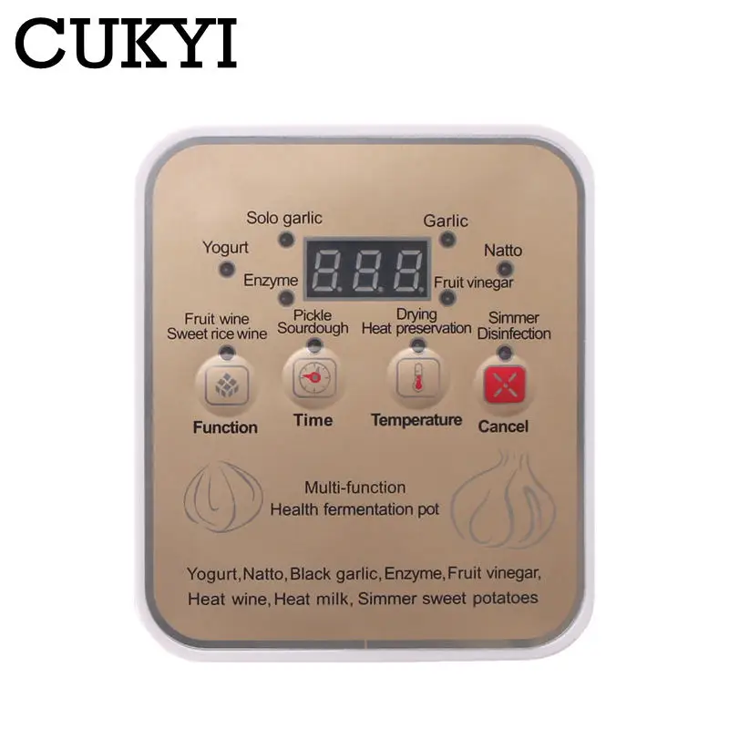 Intelligent Black Garlic Fermenter Automatic Microcomputer Control Enzyme zymolysis Yogurt Maker Power-off memory protection EU yogurt maker