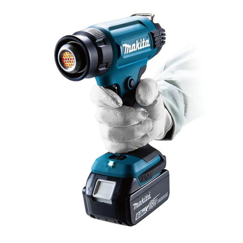 Makita DHG181 18V Heat Gun Cordless Temperature Control 150-550°C Portable Rechargeable Car Film Heat Shrink Tube Hot Air Gun 2