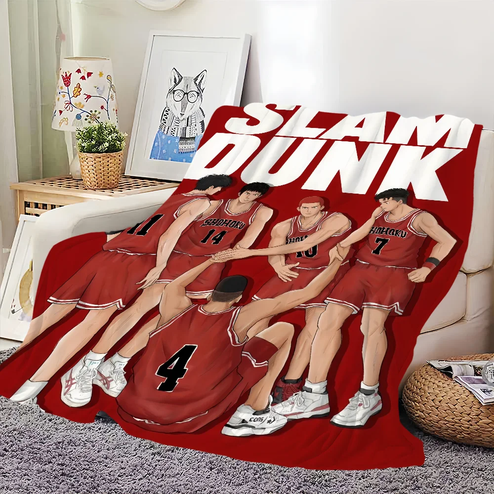 Anime C-Comics S-Slam D-Dunk Blanket Skin friendly comfort warm soft plush blanket suitable sofa living room office bedroom 3