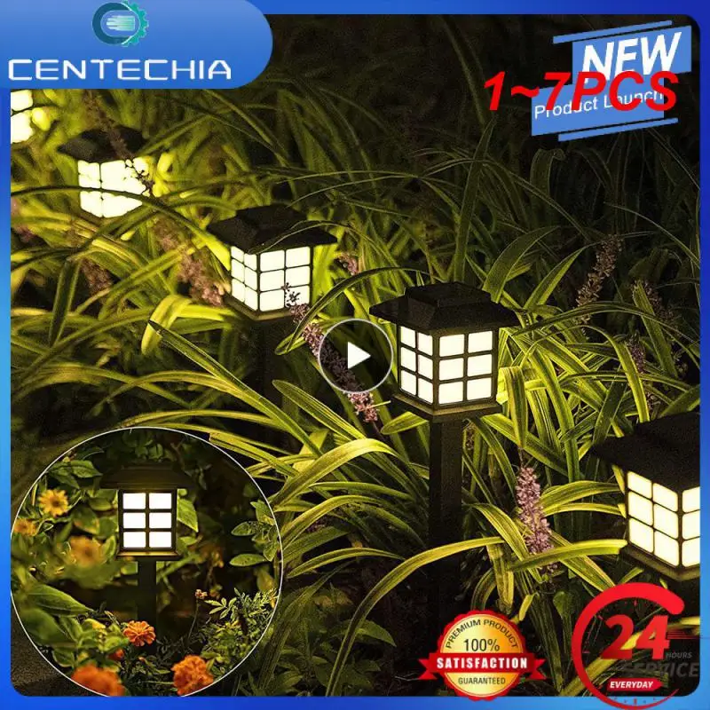 

Водонепроницаемые светодиодные фонари для дорожек, уличная лампа на солнечной батарее для освещения сада, ландшафта, двора, патио, подъездной дорожки, дорожек, 1 ~ 7 шт., 2 светодиода