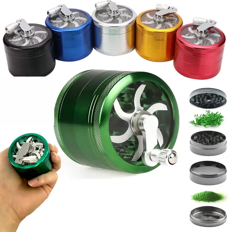 40MM Tobacco Grinder 4-layer Manual Metal Zinc Alloy Herb Mill Spice Crusher Smoke Grinder Crusher Muller Accessories Nut Spice Grinder Herb Grinder Herb Spice Grinder