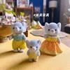Sylvanian Families Anime Girl Figures Calico critters Furniture Set ternurines Authentic  elephant family trio 5771 4