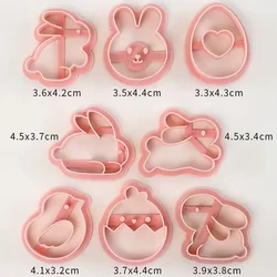 Deluxe Easter-Themed Cookie Cutter and Decorating Set (8-piece set)
