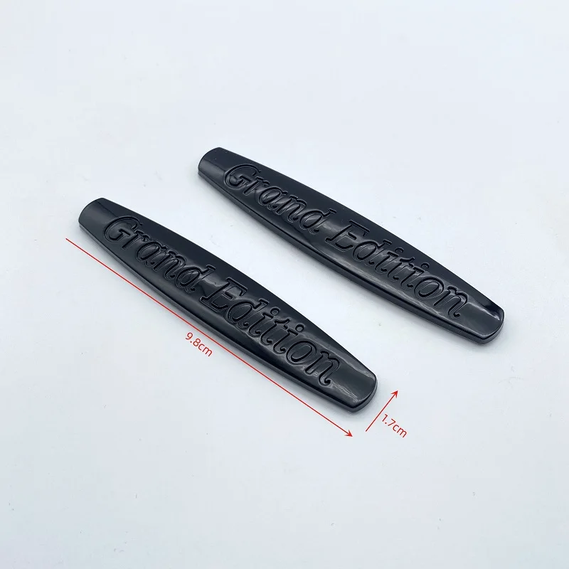 2pcs 자동차 엠블럼 트렁크 배지 자동 데칼 그랜드 에디션 메르세데스 BMW 아우디 도요타 혼다 폭스 바겐 시보레 전용 스티커