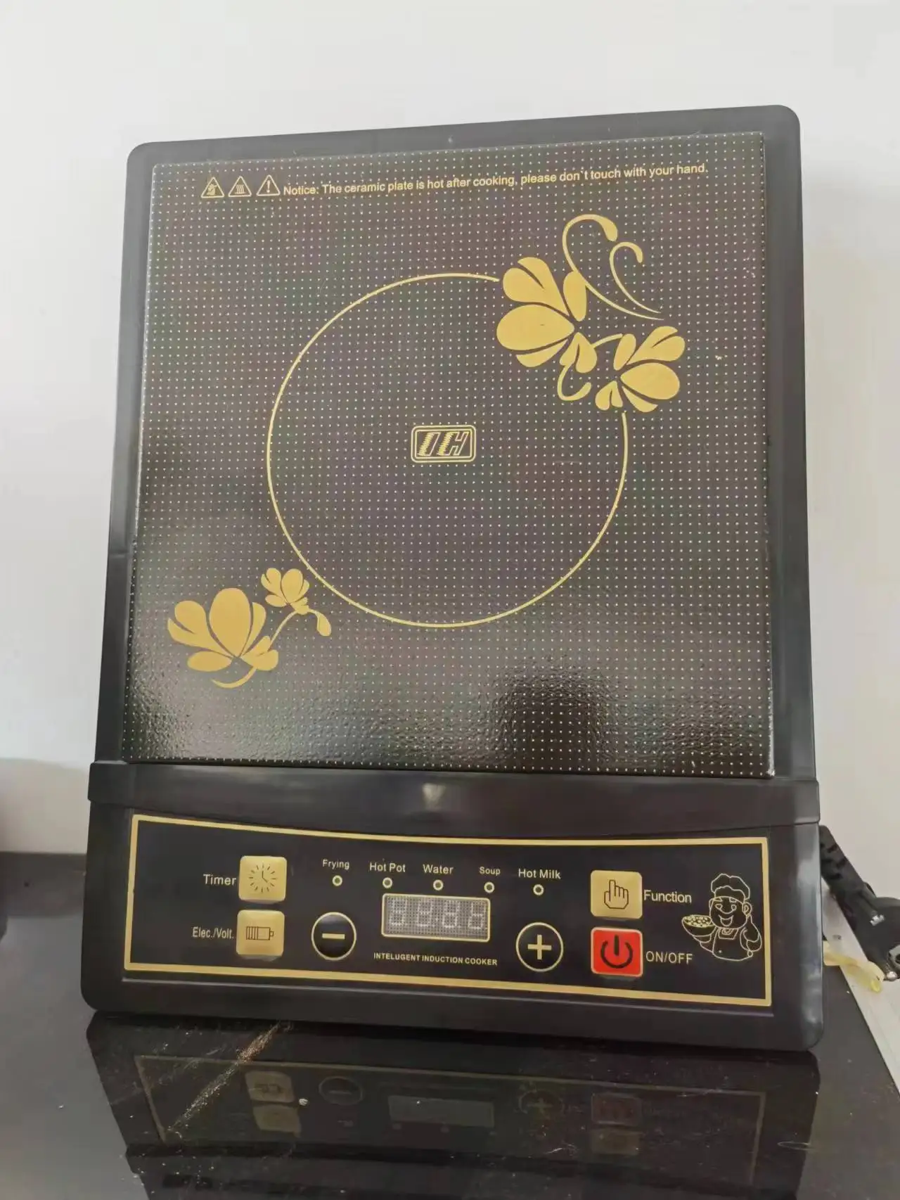 Household intelligent touch stir-fry high-power induction cooker multifunctional cooking fire boiler