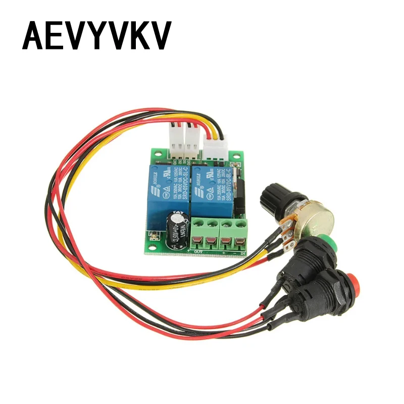 Regolatore di velocità del motore DC Regolatore PWM DC 6V 12V 24V Interruttore avanti e indietro Regolatore del motore Controllo della velocità regolabile - immagine 6