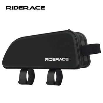 Borsa da Bici RIDERACE da Tubo Superiore, Portatile, Impermeabile in TPU, Borsa Anteriore da Manubrio per Bicicletta, Accessori per Ciclismo su Strada, Impermeabile per MTB e Gravel