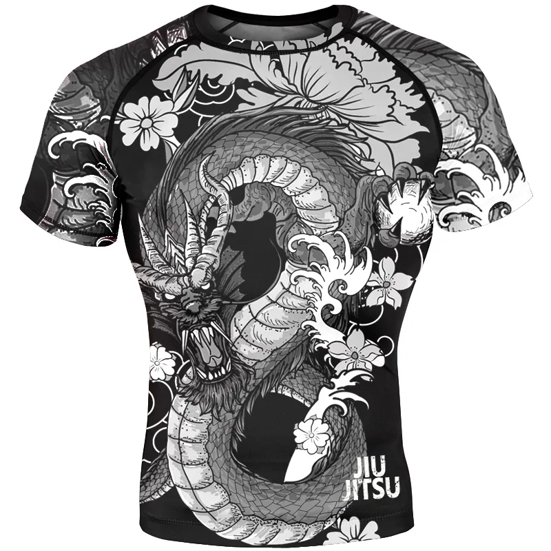 Sports Apparel Mens T Shirt Mma Clothing Boxing Compression Shirt