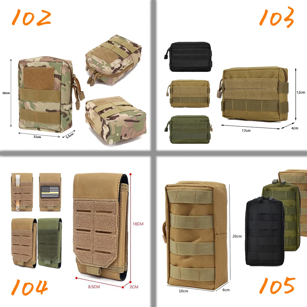 Tactical Bags Molle Pouches Waist Bag Men Phone Pouch Camping Hunting Accessories Belt Fanny Pack EDC Pack