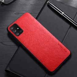 Luxury Leather Business Case - Premium Protection for Samsung Galaxy Series (Red)