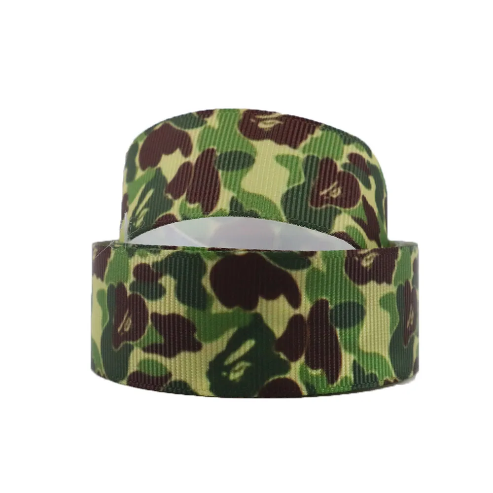 Ribbon Supplies Ribbon Decoration Grosgrain Ribbon Sewing Ribbon 5 Yards Multi Size Camouflage Printed Grosgrain Ribbon for Craft Supplies