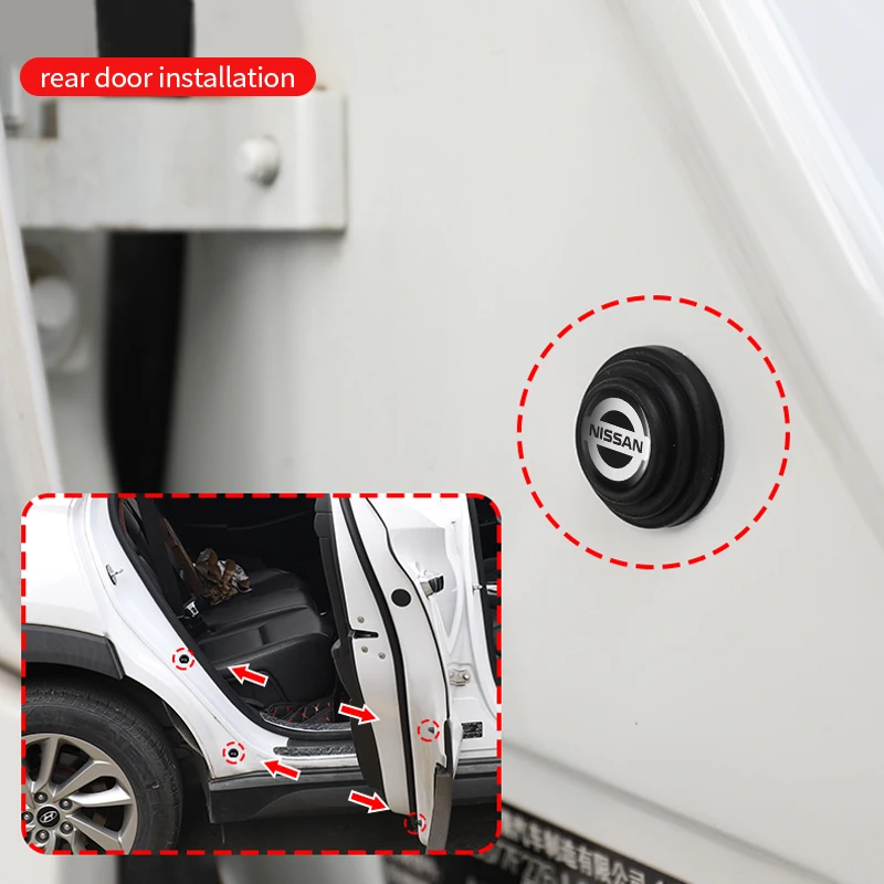 CarDoorShockAbsorberGasketAnticollisionSiliconeStickerPadsFor