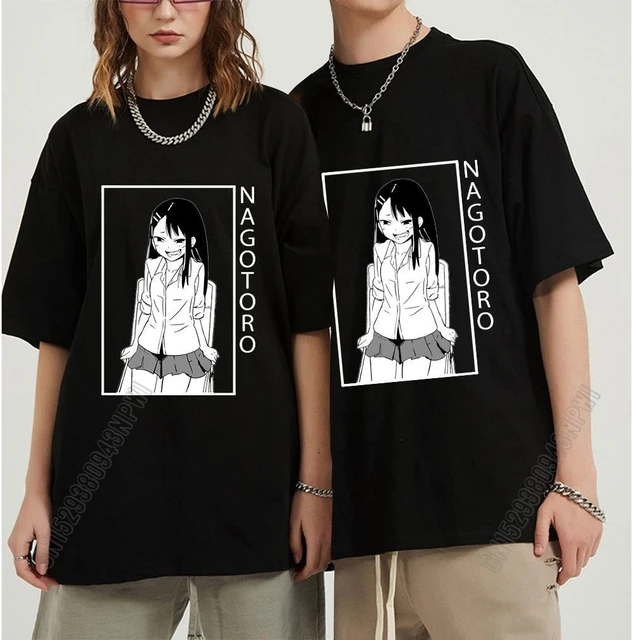 Anime Print Crew Neck T-Shirt, Topo de Manga Curta Fofo para