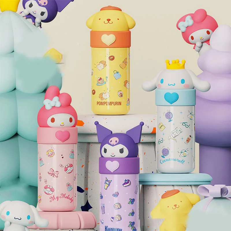 

Sanrio Kawaii Pochacco Cinnamoroll Doll Warm Cup Portable Fashion High Beauty Christmas Gift Cute Cartoon Toys Girls Gifts