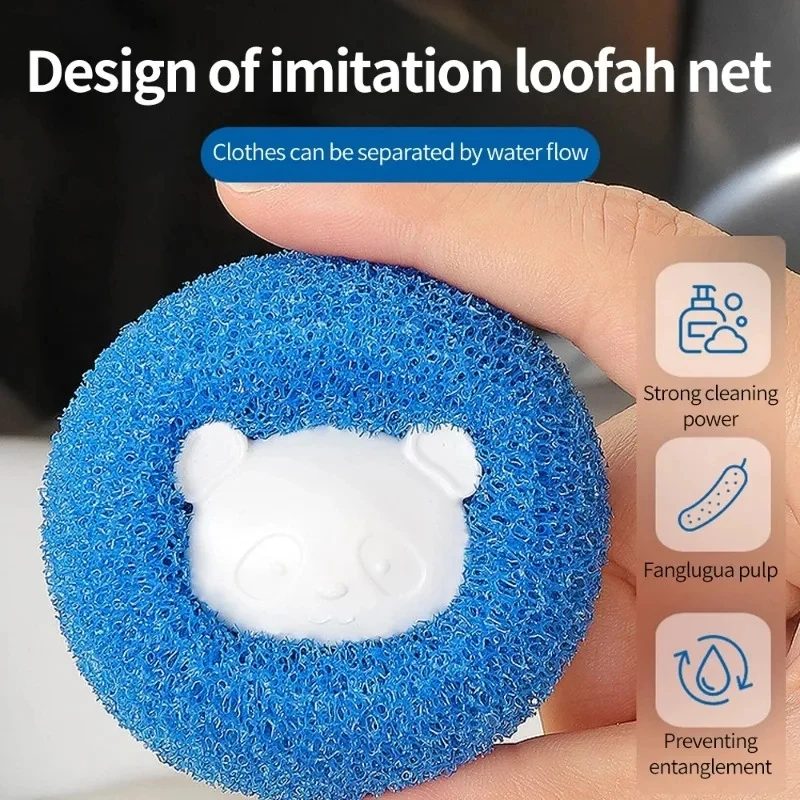 Laundry Ball Laundry Balls Pet Hair Collector for Washing Machine Reusable Laundry Lint Catcher Removes Lint From Clothes Pet Cat Accessories