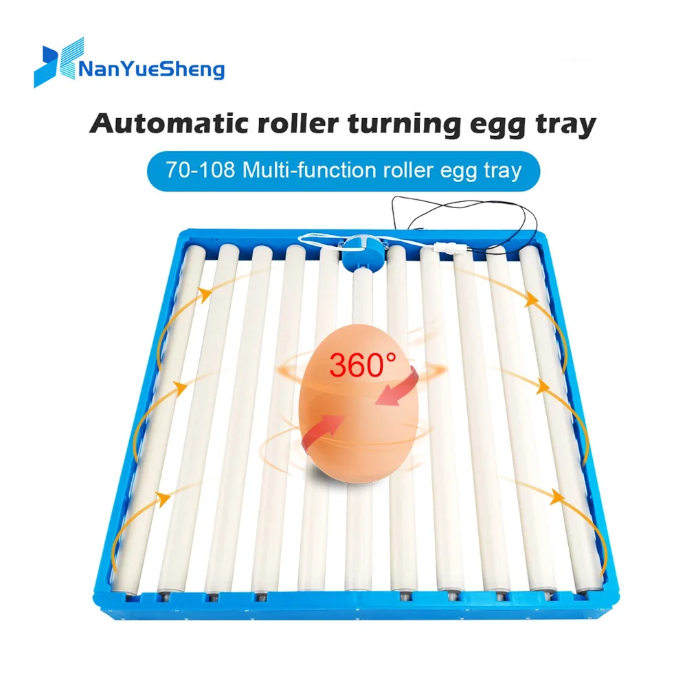 Automatic 360 Degree Rotary Egg Turner Roller Tray 70 Eggs Hatching Incubator Farm Incubation Tool Duck Quail Bird Accessory