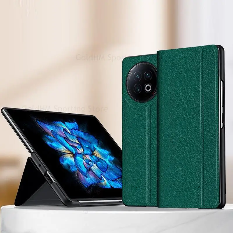 Magnetic Flip Leather Kickstand Case For vivo X Fold 2 5G Book Stand Shockproof Cover For Vivo X Fold2 V2266A Fold Bracket Cover