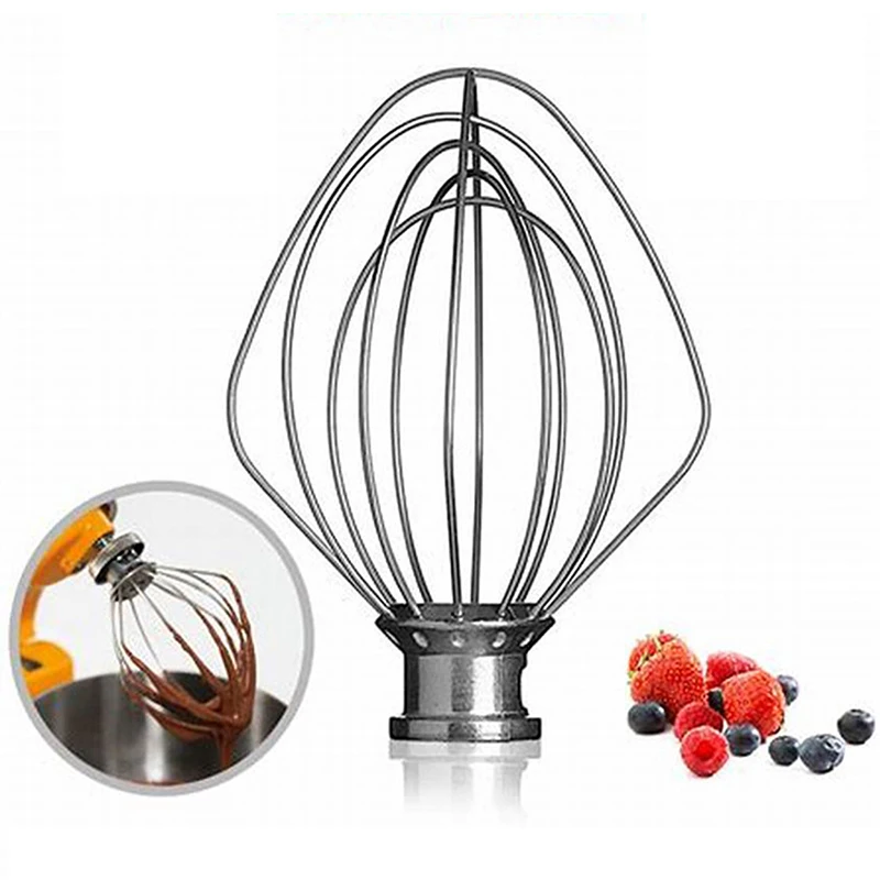 304 Stainless Steel Wire Whip Electric Mixer Attachment For KitchenAid K45WW 9704329 Wire Whip