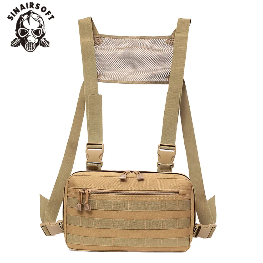 Description Picture 3 of itemTactical Vest Recon Kit Bag Casual Function Chest Rig Pack Outdoor Travel Cycling Airsoft Hunting Chest Bags EDC Carry Pouches