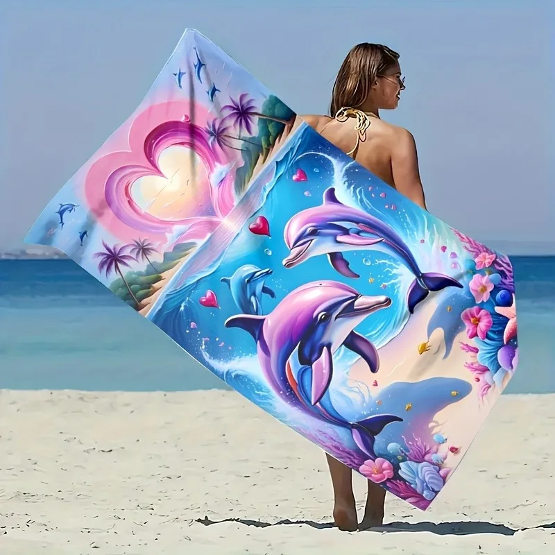 Serviette De Plage Kuromi Microfibre Séchage Rapide Anti-Sable – Grande Serviette Bain Tropical, Motif Kawaii, Idéale Vacances Piscine Voyage