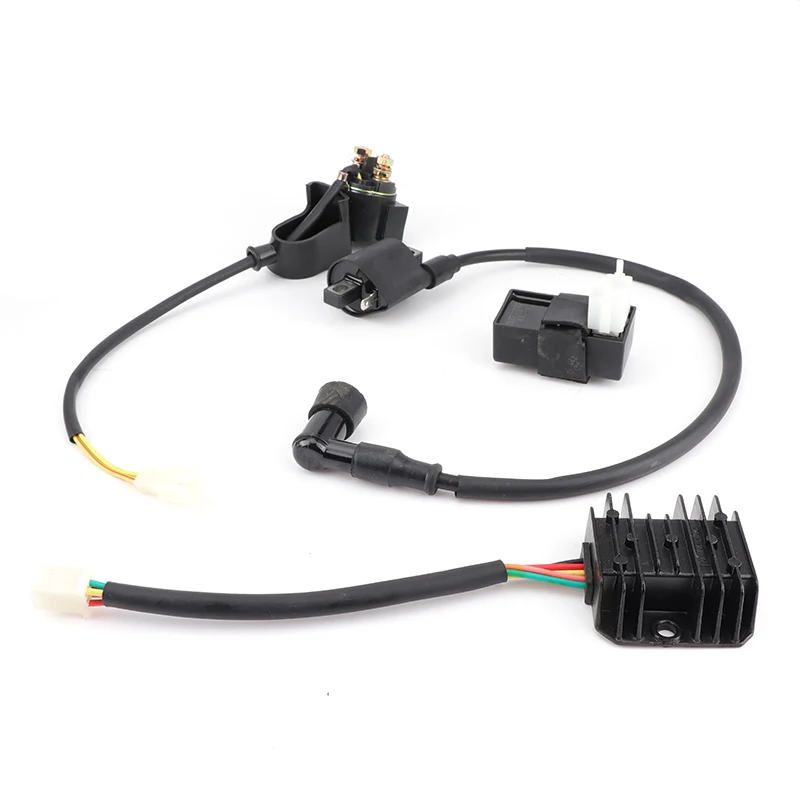 

Motorcycle Ignition Coil CDI Regulator Rectifier Relay Kit for 150cc 200cc 250cc ATV QUad Motorcycle Mud Bicycle Scooter Moped