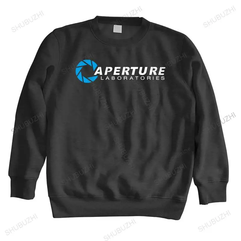 

men autumn sweatshirt black hoody Aperture LaboratoriesMEN'S The Cake Is A Lie brand winter hoodie for boys warm hoody euro size