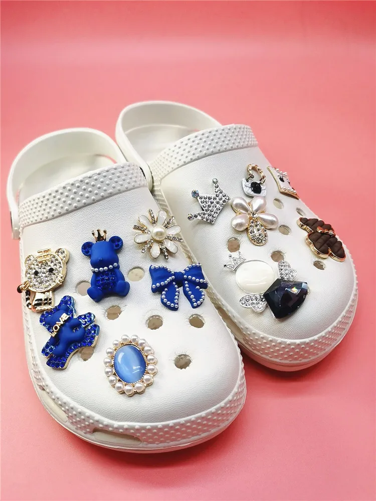 Design Jewelry Shoes Decorations Accessories Luxury Crystal Shoe Charm  Ornaments Croc Clog Buckle Fit Bracelets Women Party Gift - Shoe  Decorations - AliExpress