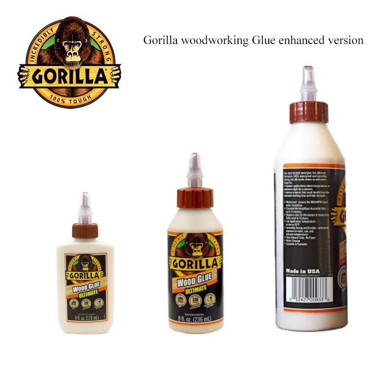 Gorilla Enhanced version Woodworking Glue Quick Drying Super Strength  Bonding Super Adhesive Waterproof Safe Natural Color