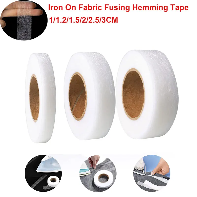 70Yards No Sew Hem Tape Iron On Fabric Fusing Hemming Tape Adhesive Hem  Tape for Pants Clothes DIY Garment Sewing Accessories - AliExpress