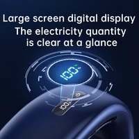 Xiaomi 8000mAh USB ventilateur de cou suspendu Portable sans lame Mini Rechargeable muet LED affichage numérique ventilateurs électriques refroidisseur d'air chaud 3