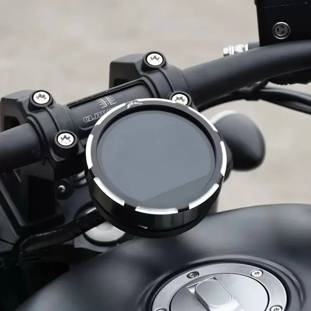 QJMOTOR SRV600 SRV 600 CNC 알루미늄 계기판 보호 커버 게이지 속도계 베젤 트림 개조 액세서리