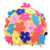 Simulation Flower Petal Shower Cap Floral Swimming Hat Fashionable Nylon Caps Women Bathing Ladies Design Colorful Designed 4