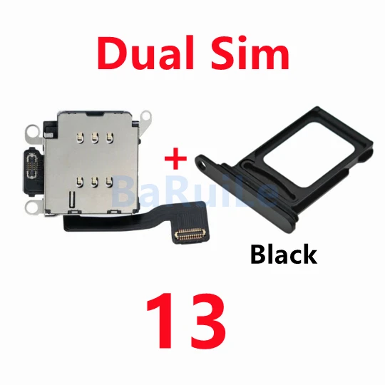 Dual Sim Card Reader Flex Cable with Nano Connector Holder Adapter
