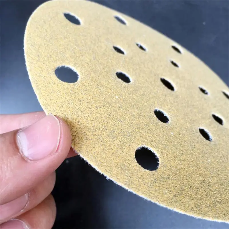 M 236U 6 inch 17 hole sandpaper car putty grinder round flocking 150mm80 Mesh -400 mesh