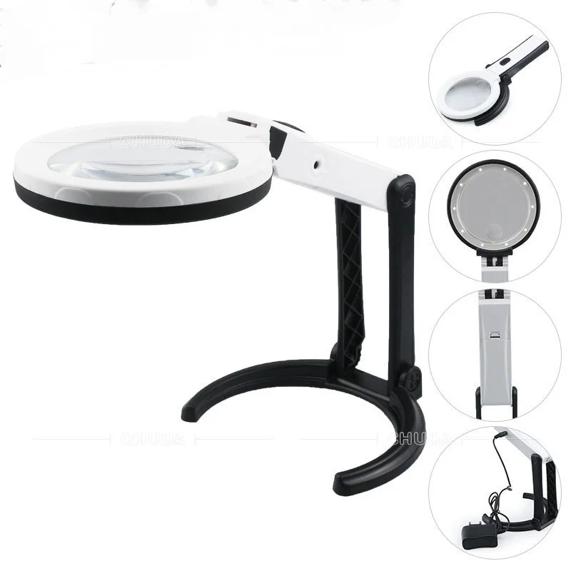 Magnifying Glass 10x 15x 20x 25x Magnifier 10x Led Magnifier Illuminated Loupe Magnifiers
