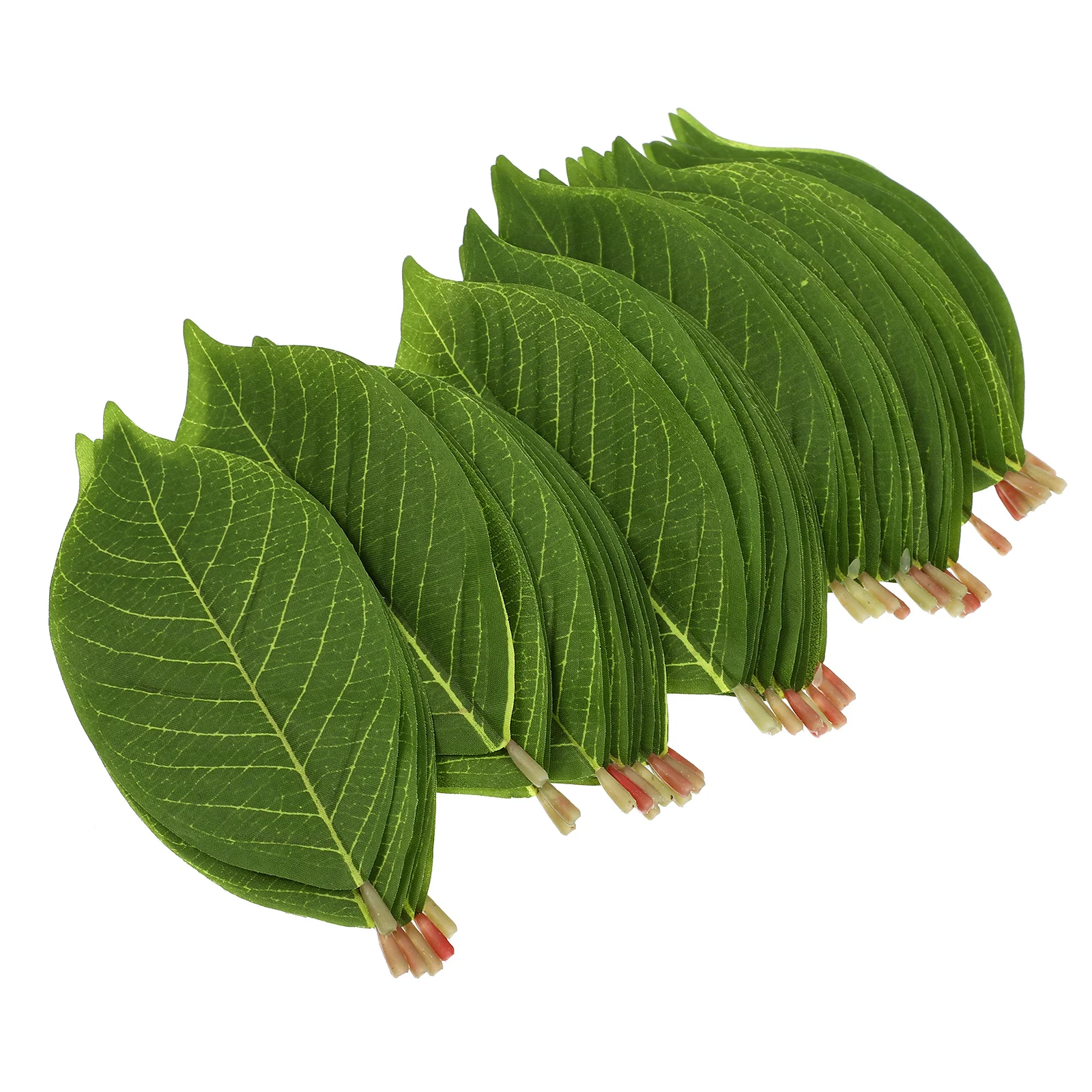 

50pcs Artificial Plant Decors Fake Leaf Scene Decors Lifelike Artificial Leaves