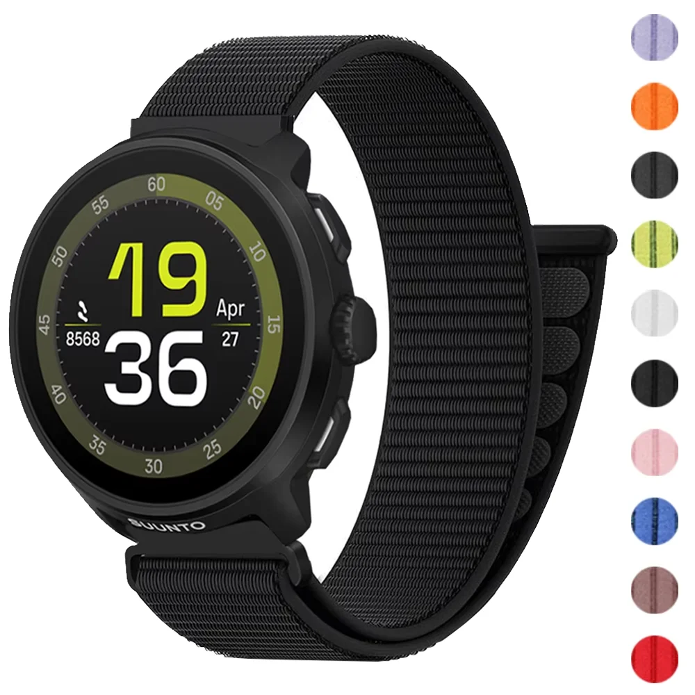Nylon Loop Watch Strap, 20mm 22mm Band, Fitness Correa Bracelet
