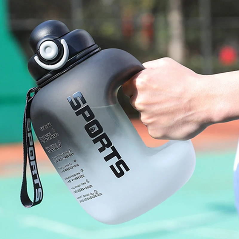 

1.6L/2.5L Large-Capacity Plastic Portable Handle Cup Fitness Outdoor Net Red Ton Ton Bucket High Temperature Resistant Bucket