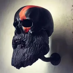 Creative Adult Motorcycle Helmet Holder Halloween skull Decoration Helmet rack Wall Mounted Helmet stand decor for Halloween