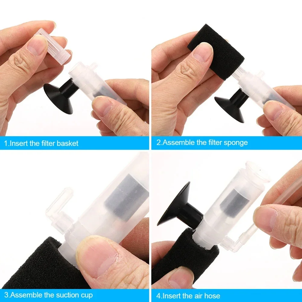 Fish tank small soundless pneumatic filter mini water goblin air pump filtration mute suction micro oxygenation aquarium 4