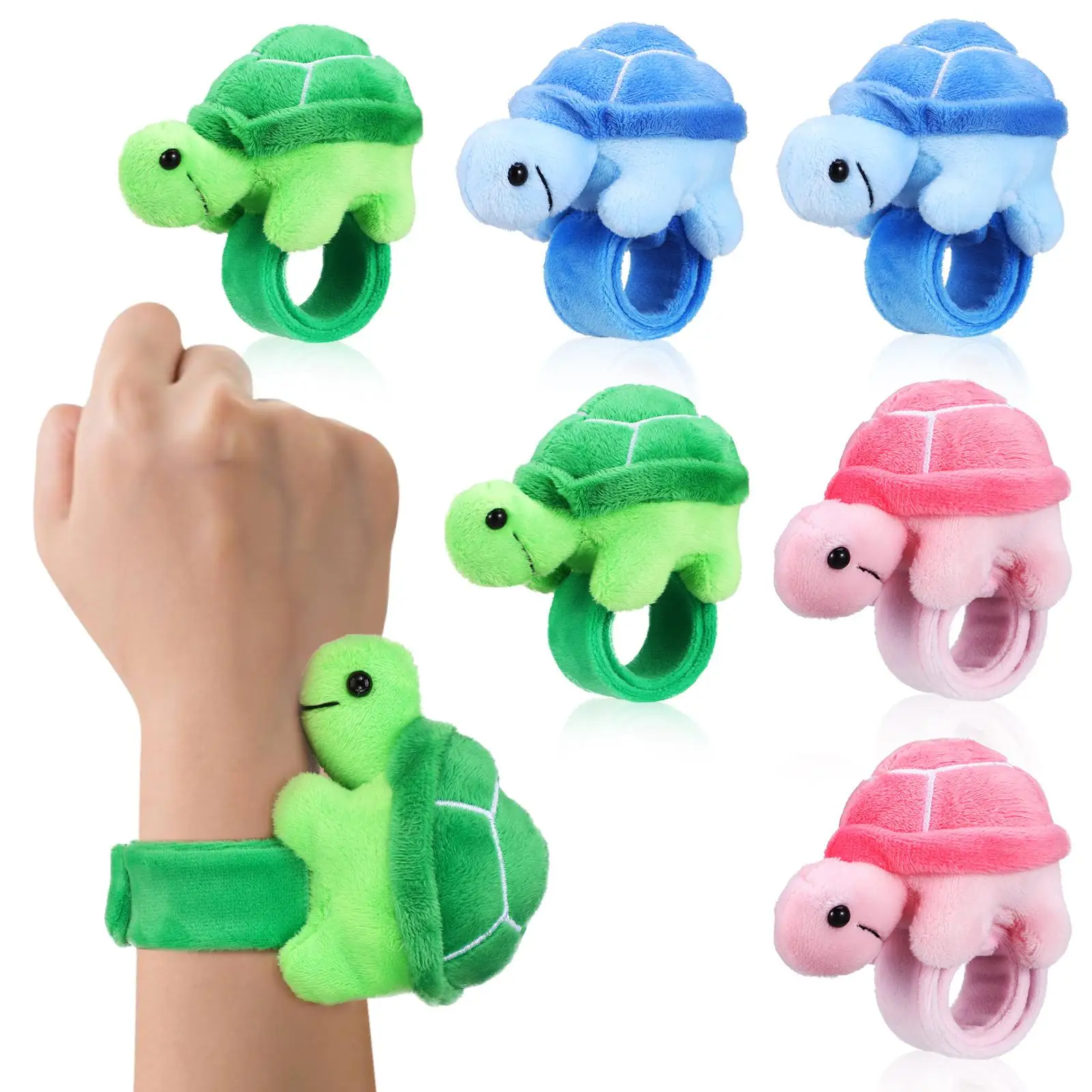 Snap Ring Patting Wrist Band Slap Bracelets For Decor Animals Wristband Cartoon Party Toys