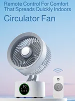Ventilateur mural Portable avec télécommande, ventilateur électrique pliable, Rechargeable par Usb, veilleuse, refroidisseur d'air, secousse domestique 1